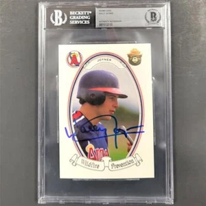 Wally Joyner signed 5x7 Oversized 1986 Smokey The Bear Promo Card ~ Beckett BAS - Picture 1 of 3