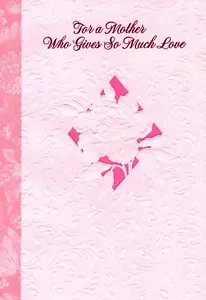 Happy Mother's Day Mother Pink Rose Roses Theme Hallmark Greeting Card - Picture 1 of 3