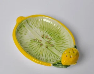 BASSANO KERAMIK    Zitronen Beilagen Schale  16 cm   MEDITERRANES GESCHIRR - Bild 1 von 2