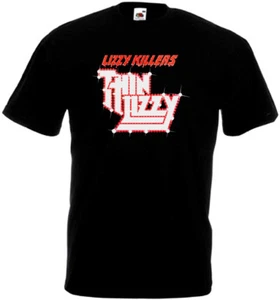 Thin Lizzy - Lizzy Killers v16 T-shirt black hard rock all sizes S-5XL - Picture 1 of 3
