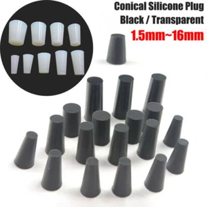 1.5~16mm Conical Rubber Stopper Silicone Plug Seal End Cover Caps Blanking Plugs - Picture 1 of 9