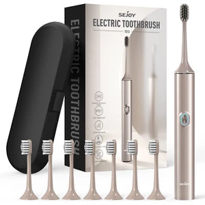 Sonic Electric Toothbrush USB Rechargeable Power Toothbrush With 8 Brush Heads - Picture 1 of 8
