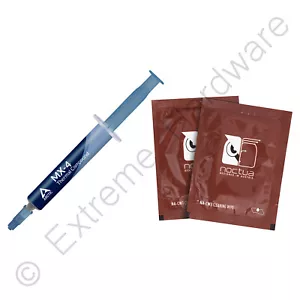 Arctic MX-4 Thermal Compound 4g Tube Paste 2024 + 2 x Noctua Cleaning Wipes - Picture 1 of 5