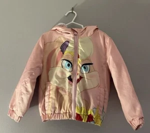 Members Only Girls Looney Toons Full Zip Jacket- Mid-weight With Fur Lining - Picture 1 of 8