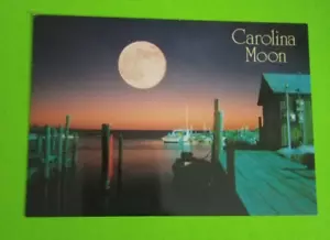 Postcard Carolina Moon Charlotte NC Free USA Shipping - Picture 1 of 4