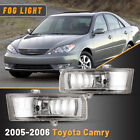 For 2005-2006 Toyota Camry Fog Lights Clear Lens Switch Wiring Kit Bumper Lamps Toyota Camry
