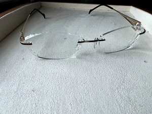 Brand New Stepper Sl-9585 F8211 Titanium Rimless Optical Frame - Picture 1 of 8