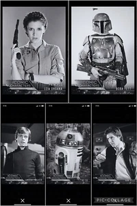 Topps Star Wars Digital Card Trader 14 Card ROTJ Black & White Iconic Insert Set - Bild 1 von 2