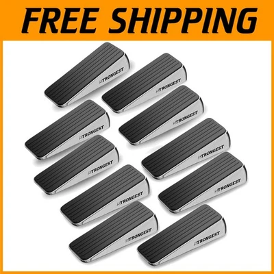 Tope de puerta de metal antideslizante - 10 piezas cromadas Foto 1 de 4