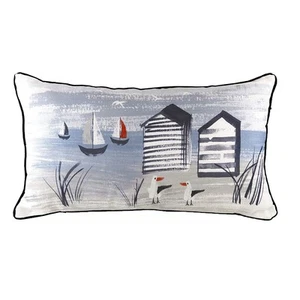 Evans Lichfield Nautical Beach Hut Cushion Cover (RV1979) - Picture 1 of 4