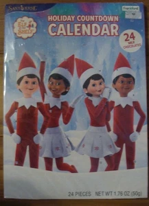 Elf on the Shelf Holiday Christmas Candy Chocolate Countdown Calendar - 24 Days - Picture 1 of 2