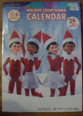 Elf on the Shelf Holiday Christmas Candy Chocolate Countdown Calendar - 24 Days - Image 1 of 2