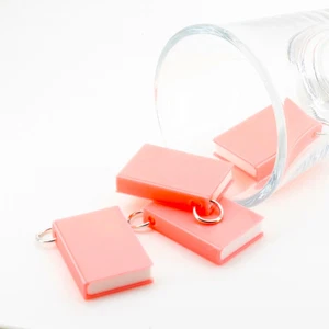 3D Pink Book Charms, 27x18mm - US Seller - Picture 1 of 5