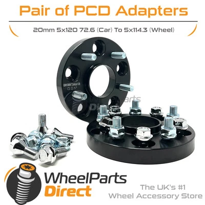 Adapters 5x120 72.6 (Car) to 5x114.3 66.1 (Wheel) 20mm for BMW M3 [E36] 91-99 - Image 1 of 4