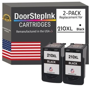 Cartuchos de tinta compatibles DoorStepInk para Canon PG-210XL CL-211XL variación-EE. UU. - Imagen 1 de 10