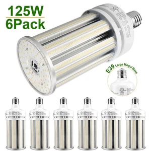 6Pack LED Bulb 756-Chip Corn Light 125W Warehouse Factory Street Lights Fixture - Picture 1 of 12