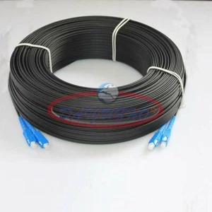 Cordon patch goutte extérieur SC SM duplex FTTH SC G657 câble fibre optique cavalier 300M - Photo 1/4