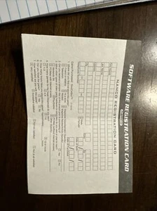 Namco Registration card Insert - Picture 1 of 2