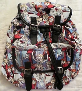 Disney's Frozen Princesses Anna and Elsa Sublimated Print Knapsack - Picture 1 of 2