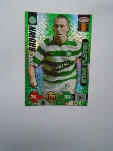 panini SPL SUPER STRIKES 2009/10 Scott Brown Celtic star player Card