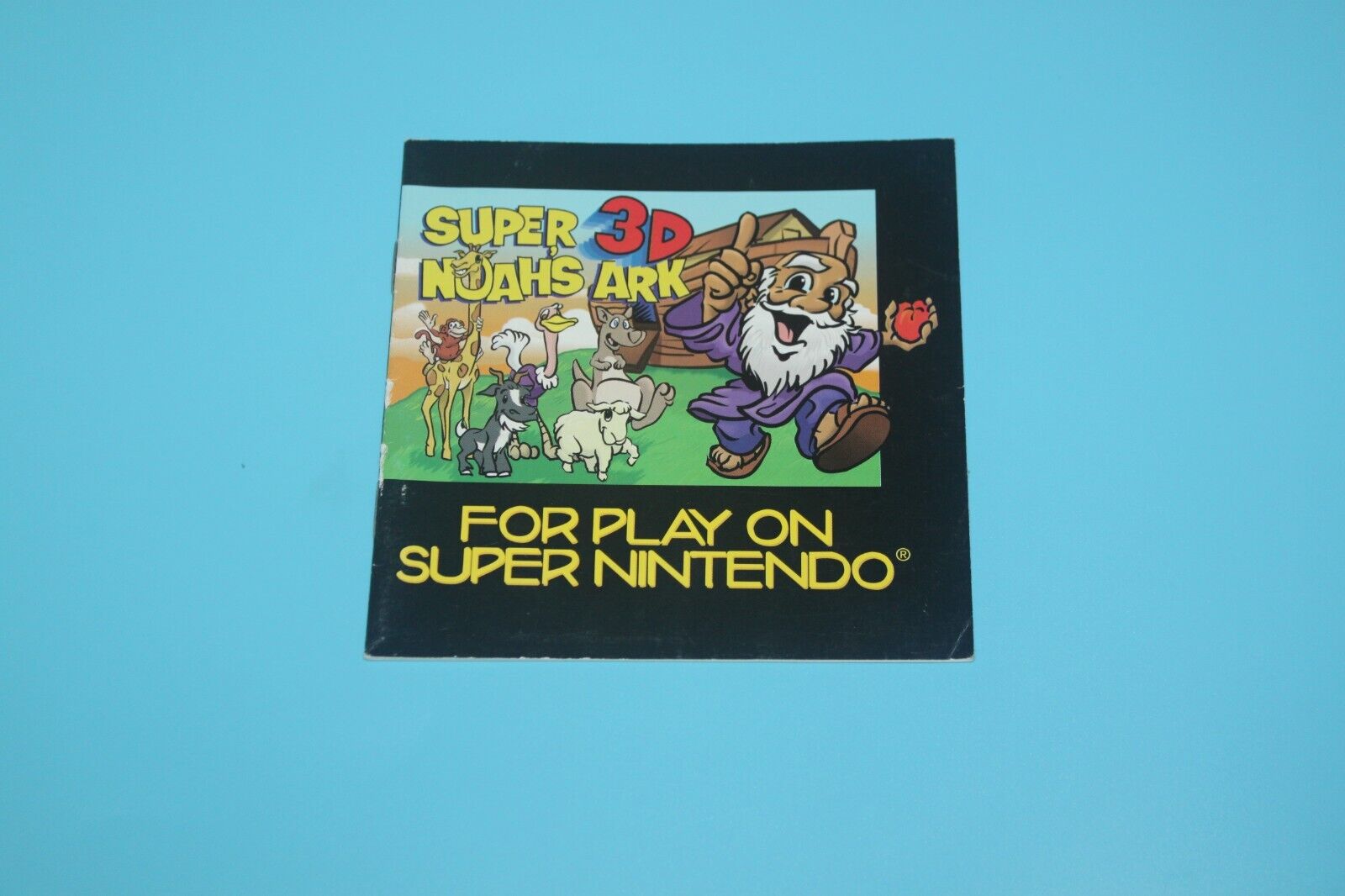 Super 3D Noah's Ark (Super Nintendo SNES) Instruction Manual Only