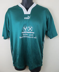 Vintage Puma 90er Jahre Muster Fußball Shirt Retro Fußball Trikot Trikot Trikot Medium M