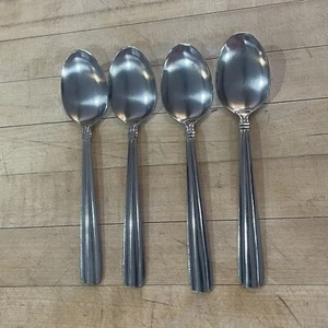 Oneida NORTH BAY 18/0 STAINLESS Oval Soup Spoon SET OF 4 - Picture 1 of 5