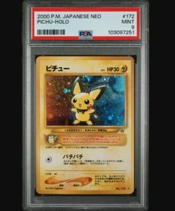 Pokemon Pichu Holo No. 172 Japanese Neo Genesis PSA 9 MINT - Bild 1 von 2