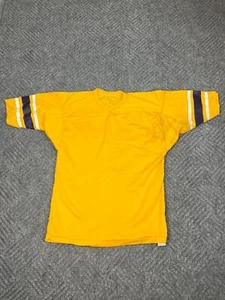 Vintage Russell Athletics T Shirt Youth XL Yellow Boys USA NOS - Picture 1 of 11