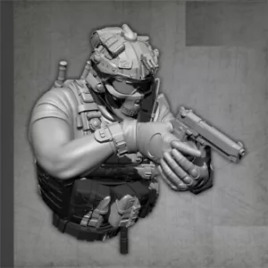 1/35 US Navy Seal Soldier Special Ops Bust Resin Model Kit Unassembled Unpainted - Picture 1 of 6