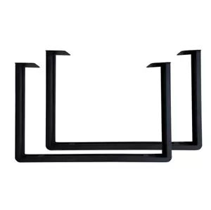 2x Tischkufen Tischgestell Tischbein Schwarz 40 cm Höhe Couchtisch Beistelltisch - Bild 1 von 2