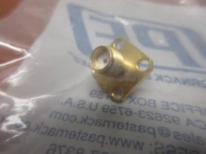 PASTERNACK SMA Female Connector Solder Attachment 4 Hole Flange Mount Terminal - Picture 1 of 1