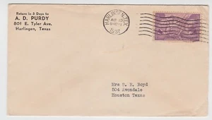 TurtlesTradingPost- Texas- Harlingen, TX 1937 Cancel - Commemorative Stamp Cover - Picture 1 of 1