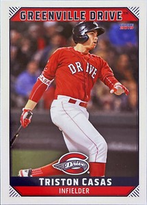 2019 Choice Greenville Drive #7 Triston Casas Rookie Boston Red Sox