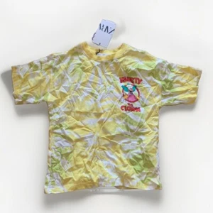 (New) Zara Kids Boys Short Sleeve Crew Neck T-Shirt Krusty Print Yellow Size 7 - Picture 1 of 2