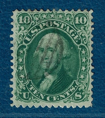 ETATS-UNIS: N°22: 10 cent Vert - G. Washington - oblitéré -émis en 1861 - Sup. - - Photo 1/2