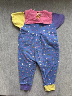 Mameluco de cuerpo completo vintage para bebés de Plaza Sésamo 24 meses con cuello de marinero Big Bird Foto 1 de 4