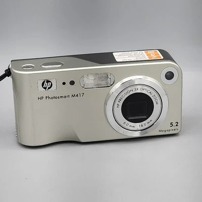 Câmera Digital HP Photosmart M417 5.2MP Prata Testada Funciona - Imagem 1 de 4