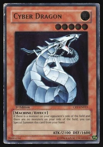 Cyber Dragon - CRV-EN015 - Ultimate Rare - 1st Edition Yugioh DMG - Picture 1 of 2