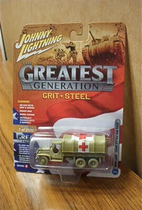 Johnny Lightning Greatest Generation Grit&Steel Segunda Guerra Mundial GMC CCKW 2-1/2 toneladas 6x6 Trk - Imagen 1 de 2