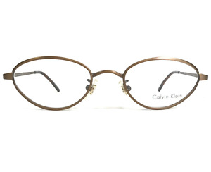 Calvin Klein Petite Eyeglasses Frames 348 570 Matte Gloss Brown Oval 48-20-130