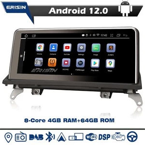 10.25" Android 14 Car Stereo BMW X5 E70 X6 E71 CCC CarPlay DAB+WiFi OBD Navi 64GB - Picture 1 of 14