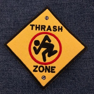 D.R.I. Thrash Zone embroidered patch Suicidal Tendencies S.O.D. Cro-Mags Excel - Picture 1 of 1