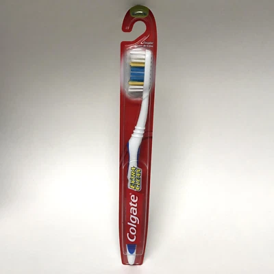 Colgate Extra Clean Toothbrush Blue Medium Circular Power Bristles Full Head #41 - Image 1 of 2