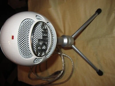 Logitech Blue Snowball Ice USB Microphone w/ Cable White Plug & Play - Image 1 of 4