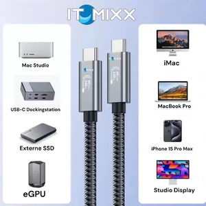 USB4 Kabel 40Gbps 240W 5A | USB-C Thunderbolt 3 & 4 | 8K Video | Power Delivery  - Bild 1 von 6