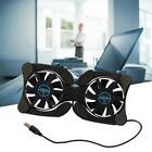 Laptop Cooling Fan Pad 2 Foldable Quiet Slim Cooler Fans Stand for Notebook USB