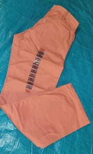 NWT Levi's 505 Boys SZ 20 Straight Fit 30x30 Light Denim Jeans Salmon Pink Orang - Picture 1 of 9