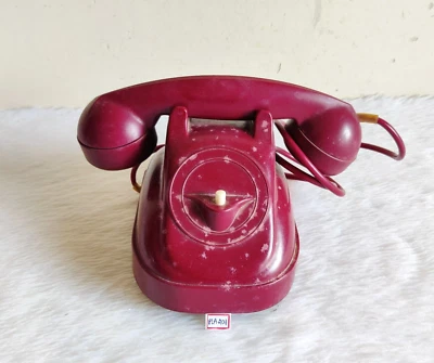 Vintage Maroon Red Telephone Japan Decorative Collectible PLA201 - Image 1 of 4