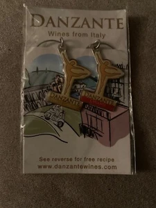DANZANTE WINES FROM ITALY WINE GLASS CHARMS - Picture 1 of 2